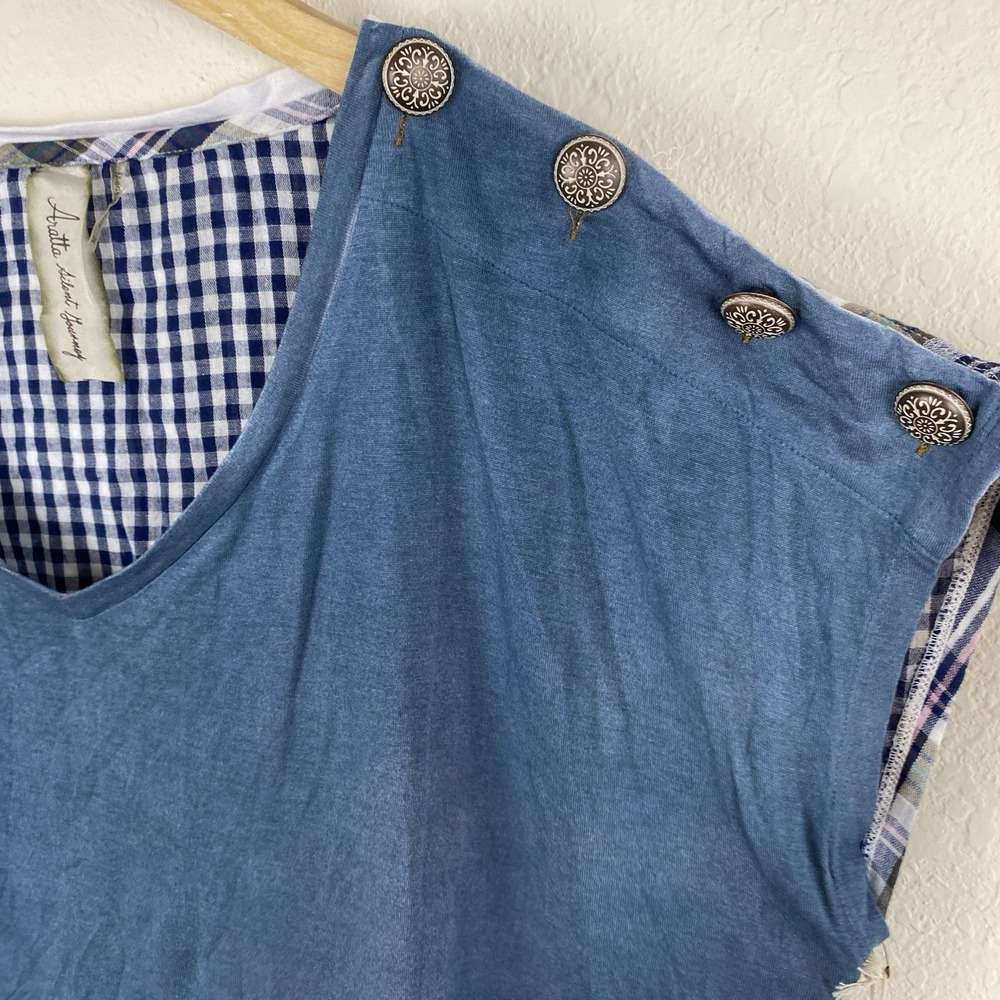 Aratta Silent Journey Gingham Tee - XL - Picture 5 of 6